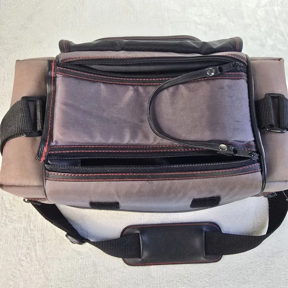Ryka Camera Bag TB-250 Grey Padded Divides DSLR 14”x8”x7” Faded Shoulder Strap